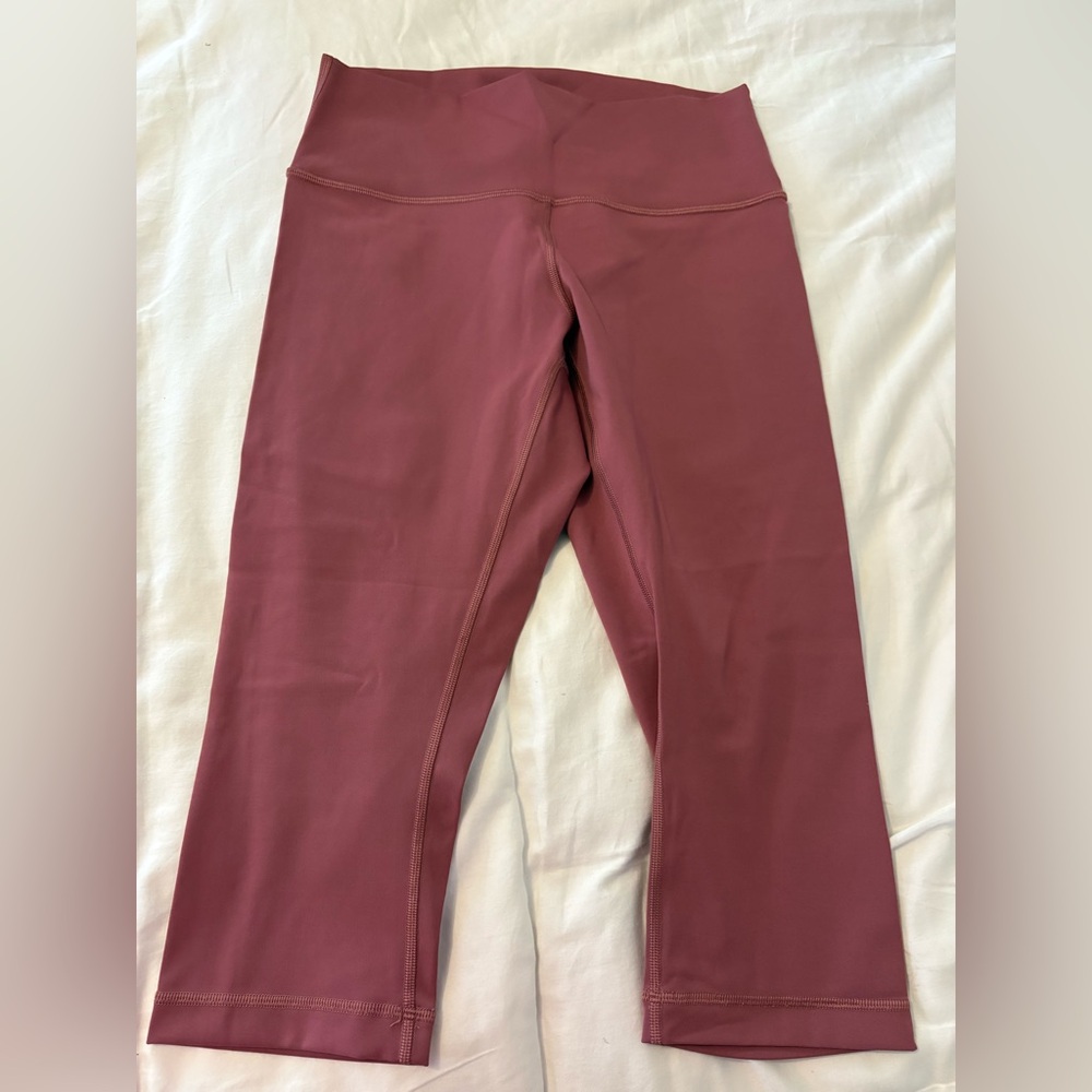Lululemon High-Waist Capri Leggings - Dusty Rose